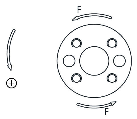 Cellula di carico del sensore di forza della lega di alluminio per la misura della forza di coppia di torsione